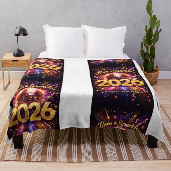 Item preview, Born to Sparkle 2026 – Disco Ball Happy New Year Glitter Party Design designed and sold by GloboStyle Design .