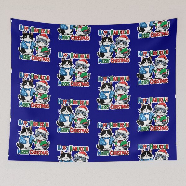 Item preview, Happy Hanukkah Merry Christmas  designed and sold by WoodburyLake.