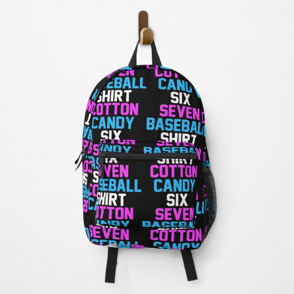 Artikelvorschau, Baseballshirt „Cotton Candy Six Seven“ – Slang der Generation Alpha entworfen und verkauft von jakaun.