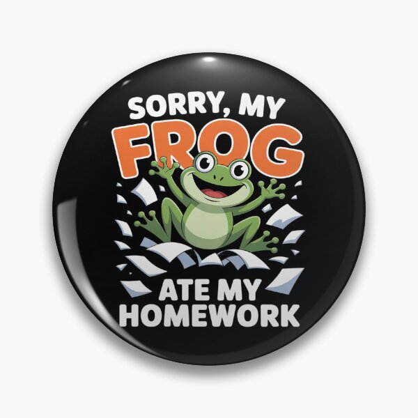 Item preview, Frog Ate My Homework Animal Joke Funny designed and sold by Libbysharts.