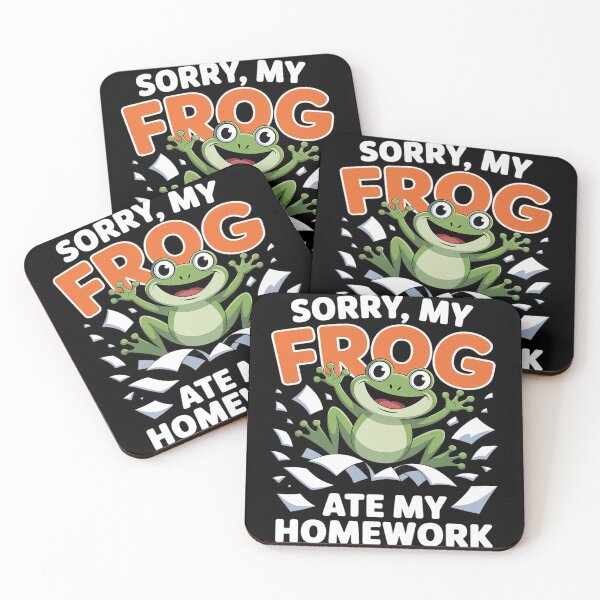 Item preview, Frog Ate My Homework Animal Joke Funny designed and sold by Libbysharts.