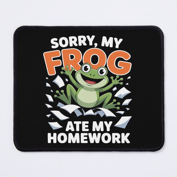 Item preview, Frog Ate My Homework Animal Joke Funny designed and sold by Libbysharts.