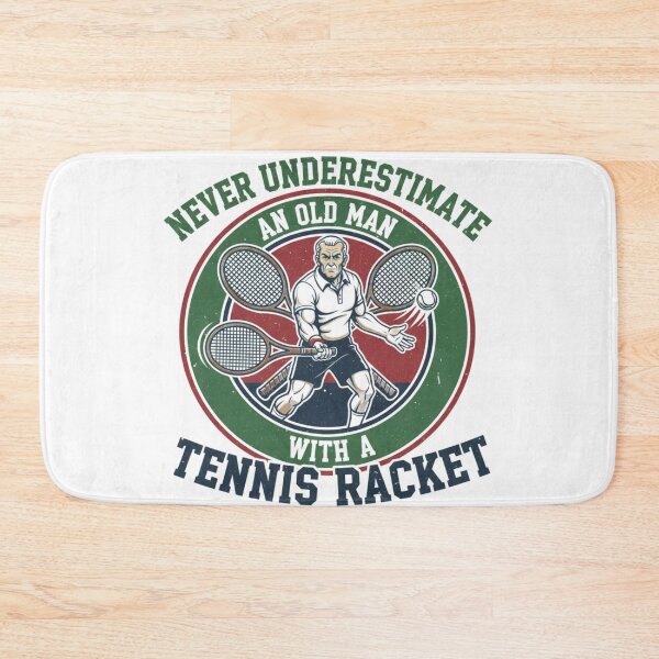 Item preview, Never Underestimate An Old Man With A Tennis Racket - Funny Sports Gift designed and sold by Wear Sculpt.