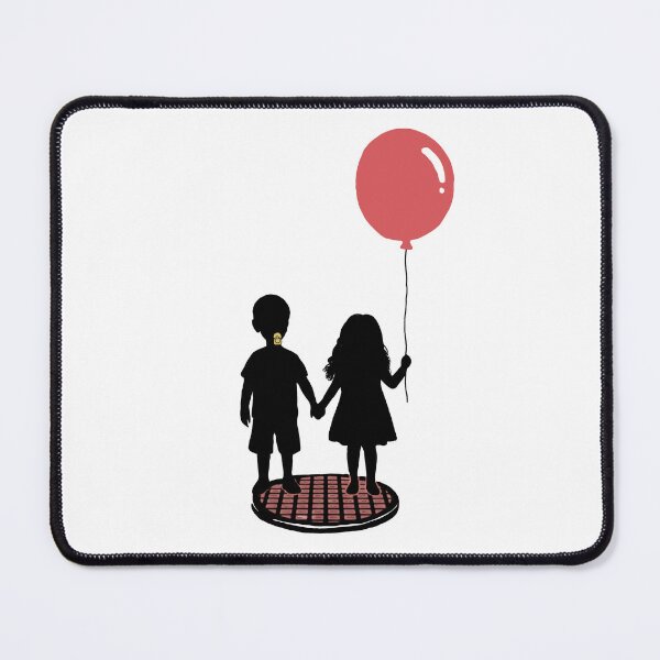 Item preview, Matty & Lilly Silhouette with Red Balloon | Welcome to Derry Inspired Horror Fanart designed and sold by Fandom Universe.