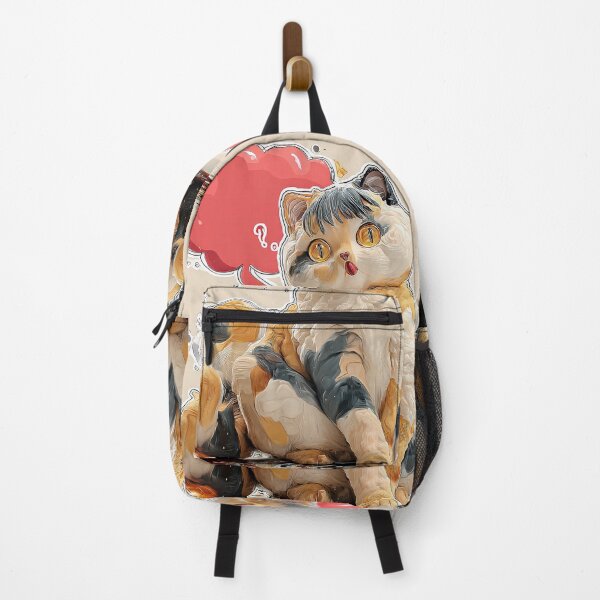 Item preview, Cute Comic Kitten with Speech Bubble Illustration designed and sold by Grafititee.