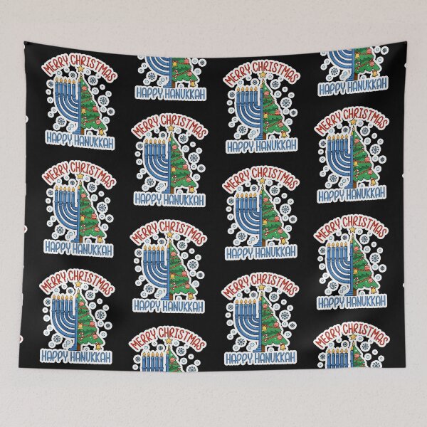 Item preview, Happy Hanukkah Merry Christmas  designed and sold by WoodburyLake.