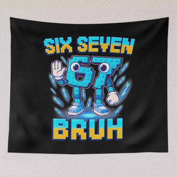 Item preview, Six Seven Bruh Italian Brainrot Funny 67 Gaming Meme designed and sold by brokgoingsa.