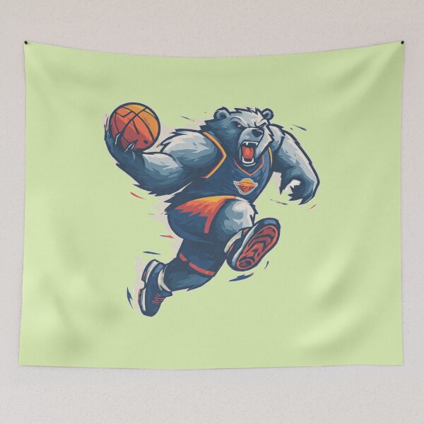 Item preview, Basket Beast – Athletic Bear Basketball Logo designed and sold by AENAcharms.