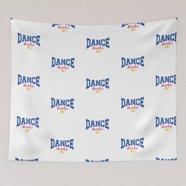 Item preview, Dance Mode On — Athletic Blue and Pink Varsity Typography Illustration designed and sold by Colorful-Garden.