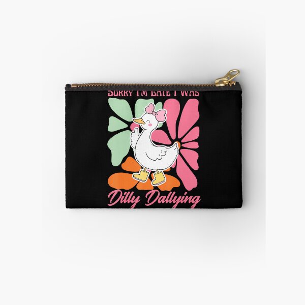 Item preview, Sorry I'M Late I Was Dilly Dallying Funny Cute Goose Floral designed and sold by malhanasbih.