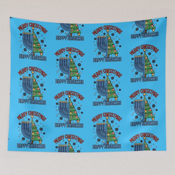 Item preview, Happy Hanukkah Merry Christmas  designed and sold by WoodburyLake.