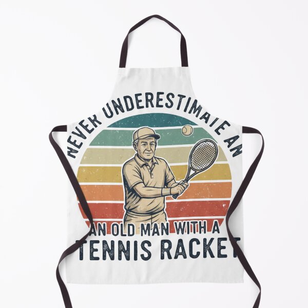 Item preview, Experience Beats Youth - Never Underestimate an Old Man with a Tennis Racket designed and sold by Wear Sculpt.