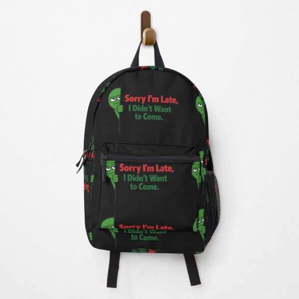 Item preview, Funny Grinch Christmas T-Shirt – Sorry I’m Late, I Didn’t Want to Come – Green Grump Face Deadpan Meme Holiday Tee & Stickers designed and sold by ZyxDes.