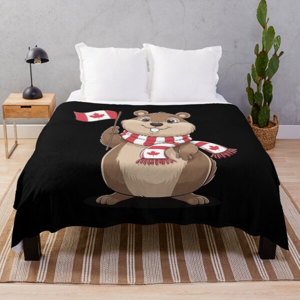 Item preview, Canadian Groundhog Flag Canada Day designed and sold by Catharsiscath.