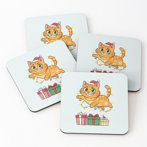 Item preview, Funny Holiday Cat Art designed and sold by VibeNationArt.