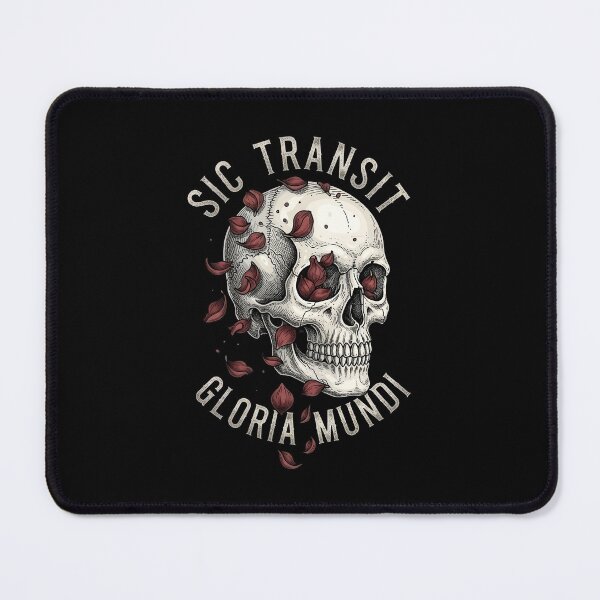 Item preview, Sic Transit Gloria Mundi Skull with Wilted Leaves designed and sold by nuel-art.