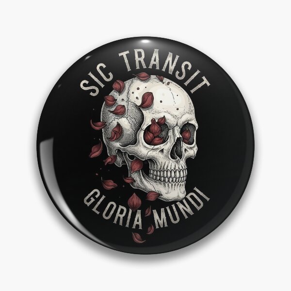 Item preview, Sic Transit Gloria Mundi Skull with Wilted Leaves designed and sold by nuel-art.