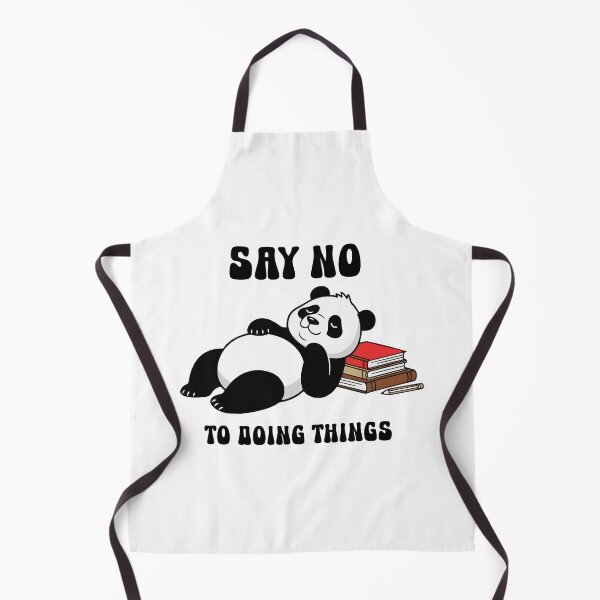 Item preview, Lazy Book Panda – Say No to Doing Things Cute Design designed and sold by Steele-Art.