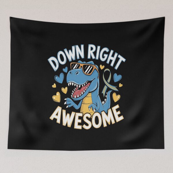 Item preview, Down Right Awesome Dino Down Syndrome Awareness Boys designed and sold by Catharsiscath.