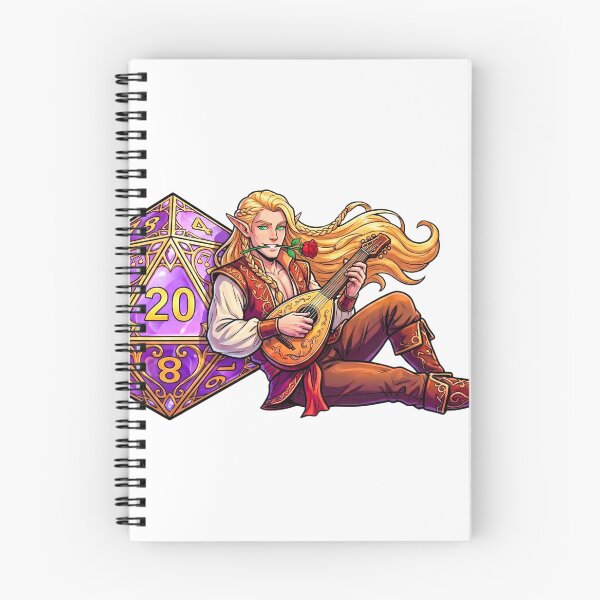 Item preview, Bardic Seduction: Elven Bard Dice Himbo designed and sold by SkinnyFlatWhite.