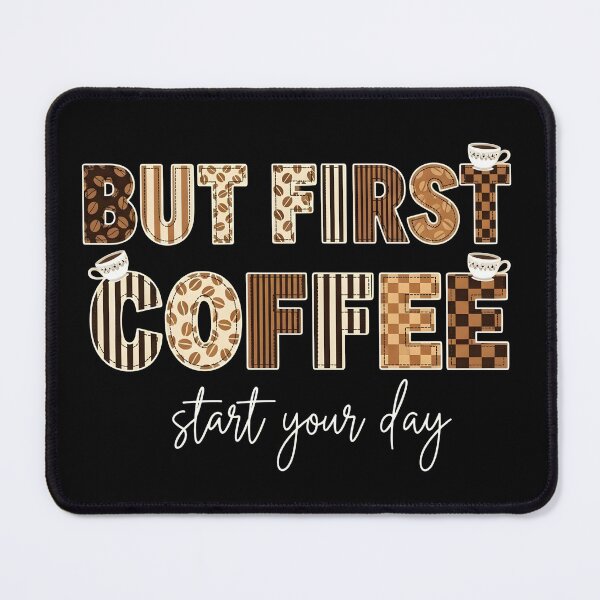 Item preview, "But First Coffee" Typography Art – Coffee Lover Barista Design designed and sold by Luminari Creations.