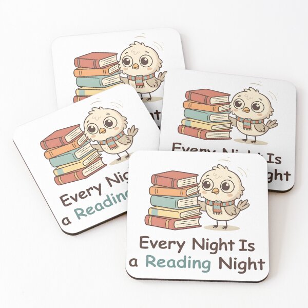 Item preview, Every Night Is a Reading Night – Cute Owl Book Lover Design designed and sold by SoulenCify.