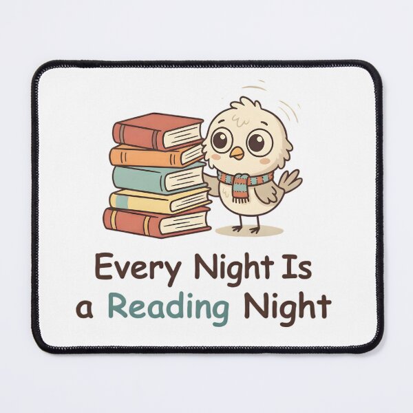 Item preview, Every Night Is a Reading Night – Cute Owl Book Lover Design designed and sold by SoulenCify.