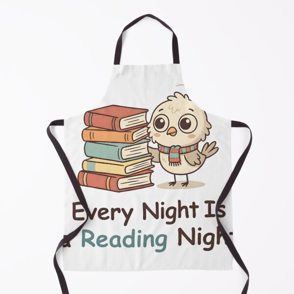Item preview, Every Night Is a Reading Night – Cute Owl Book Lover Design designed and sold by SoulenCify.