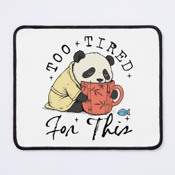 Item preview, too tired for this - Panda Coffee designed and sold by Steele-Art.