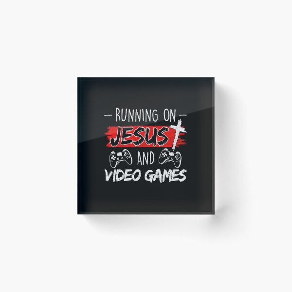 Item preview, Running On Jesus And Video Games designed and sold by khdmalakarak.