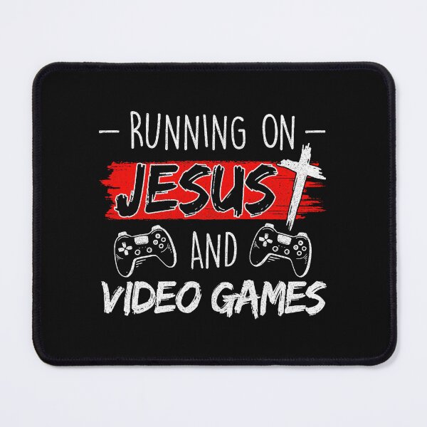 Item preview, Running On Jesus And Video Games designed and sold by khdmalakarak.
