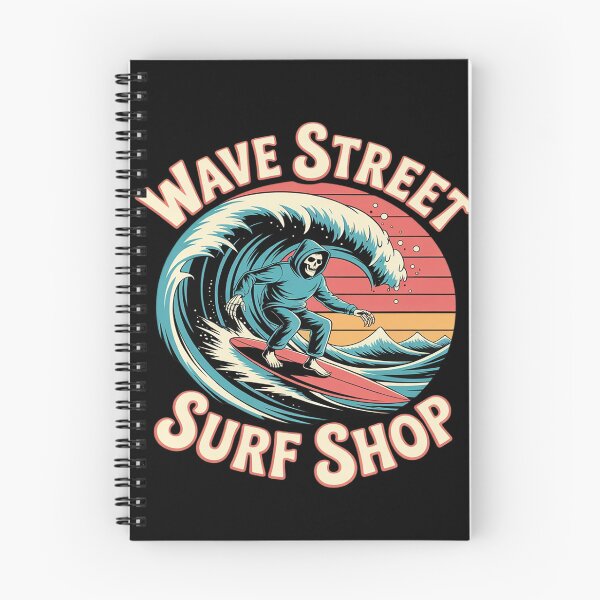Item preview, Wave Street Retro Vacation Beach Surfing Skul Graphic designed and sold by LegendsArt75.