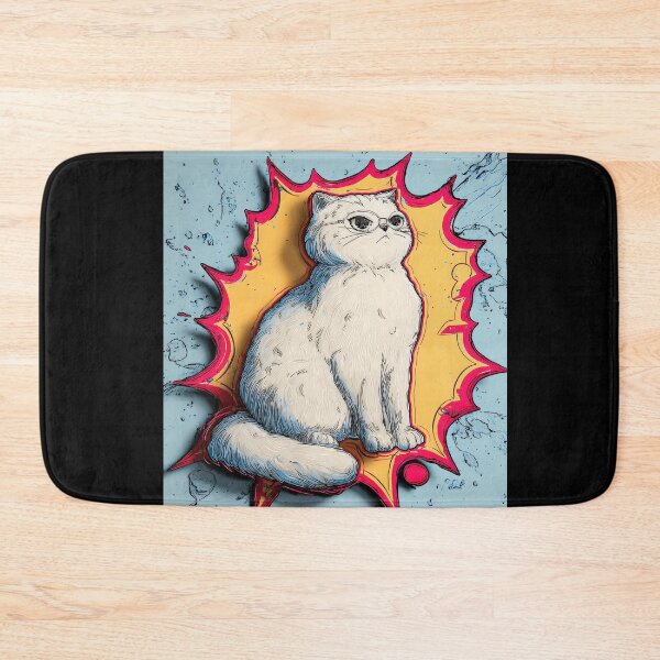Item preview, Cute Comic Kitten with Speech Bubble Illustration designed and sold by Grafititee.