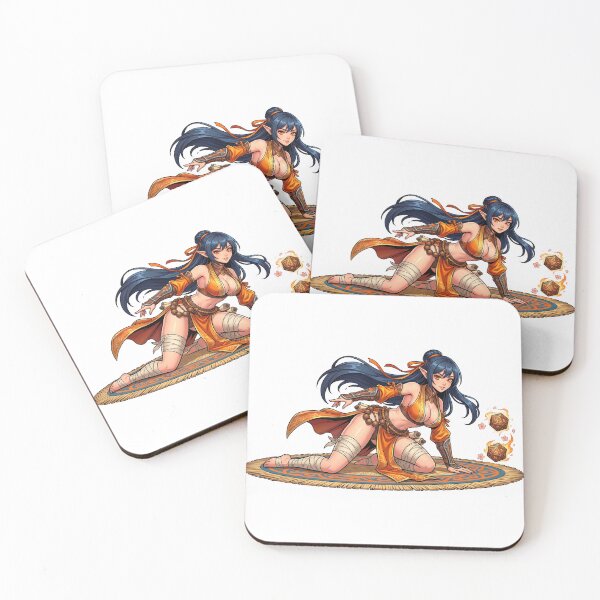 Item preview, Roll with Advantage: Elven Monk Rolling Dice designed and sold by SkinnyFlatWhite.
