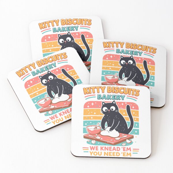 Item preview, Kitty Biscuits Bakery – Cute Cat Baking Illustration designed and sold by sssweetness.