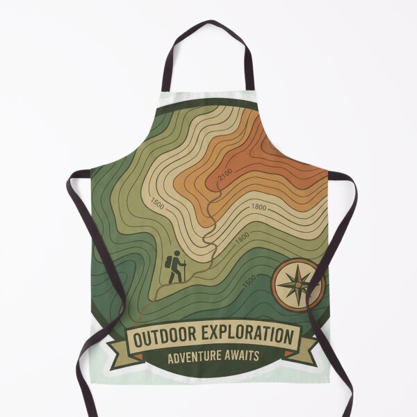 Item preview, Topographic Mountain Map Sticker | Adventure Hiker Compass Outdoors Exploration designed and sold by MuseAI.