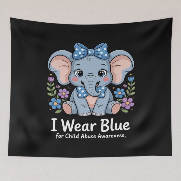 Item preview, We Wear Blue Child Abuse Prevention Awareness designed and sold by LegendsArt75.