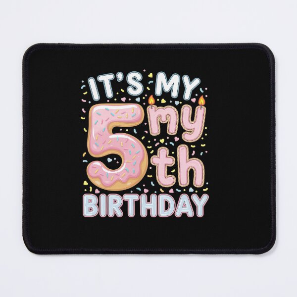 Item preview, It's My 5th Birthday Donut - 5 Years Old B-day Donut Girl designed and sold by Catharsiscath.