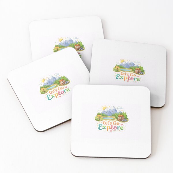 Item preview, Let’s Go Explore Cute Adventure Sticker designed and sold by Snark Studio.