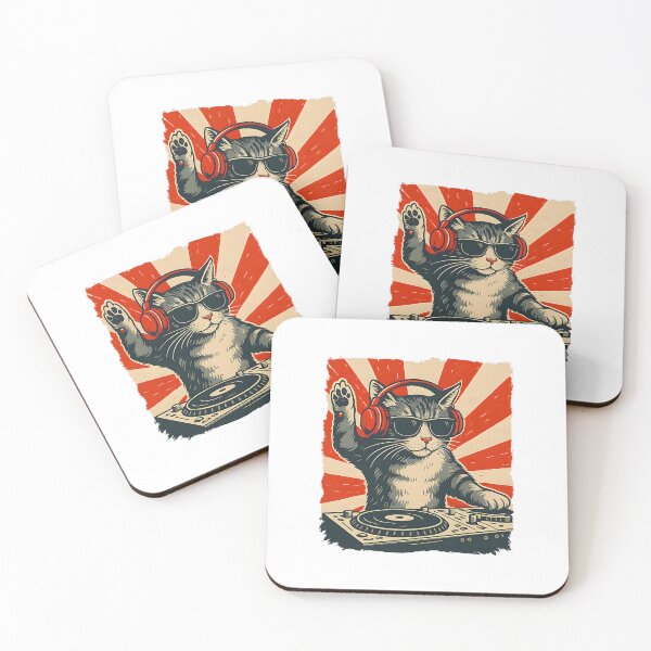 Item preview, DJ Cat Vintage Poster  designed and sold by barrycantre11.