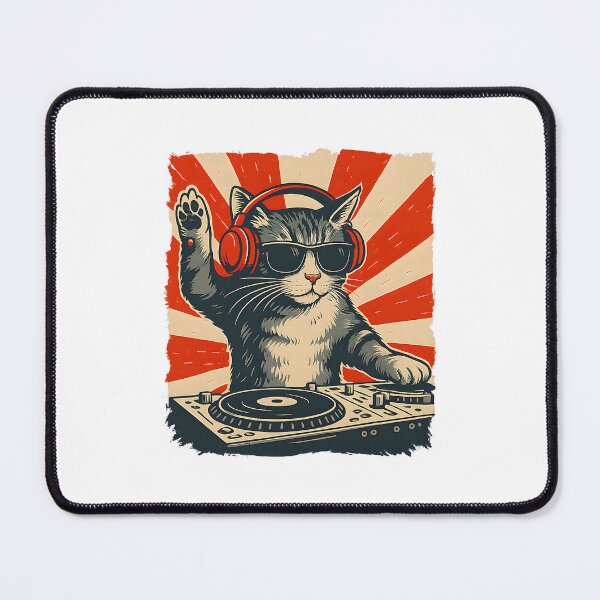Item preview, DJ Cat Vintage Poster designed and sold by barrycantre11.