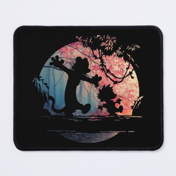 Item preview, Calvin and Hobbes Silhouette Forest Sticker designed and sold by jehllutkes.