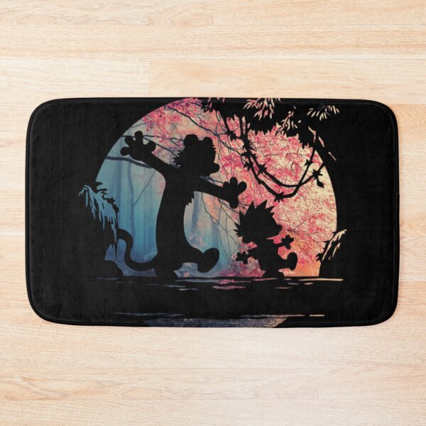 Item preview, Calvin and Hobbes Silhouette Forest Sticker designed and sold by jehllutkes.