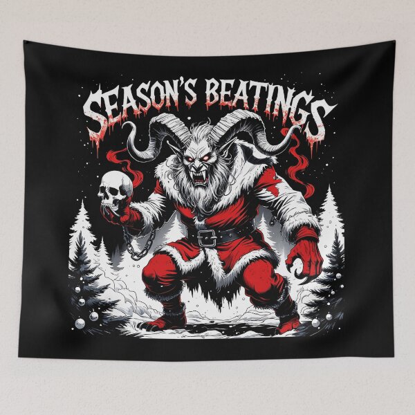 Item preview, Seasons Beatings Krampus Horror Christmas  designed and sold by WayTBeenkenArt.