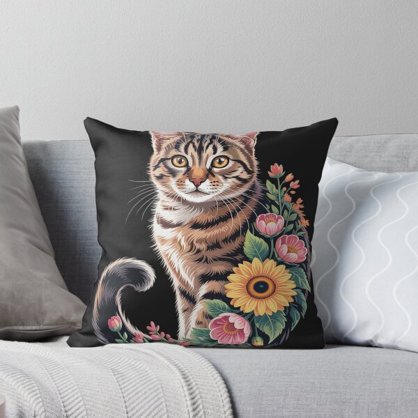 Item preview, Wildflower Calico Cat designed and sold by LegendsArt75.