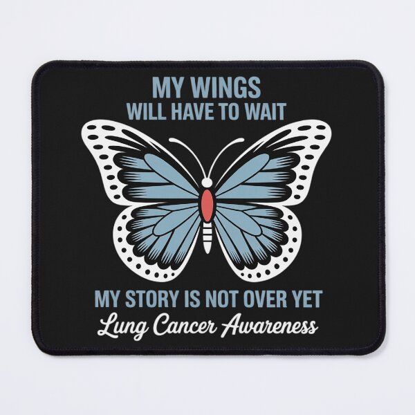 Item preview, Wings Wait Story Not Over Design Lung Cancer Awareness designed and sold by LegendsArt75.