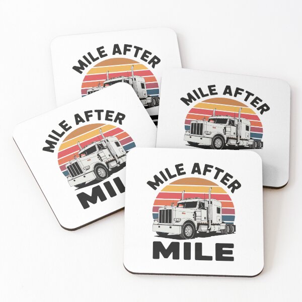 Item preview, Mile After Mile - Truck Driver 70s Retro designed and sold by 101univers.