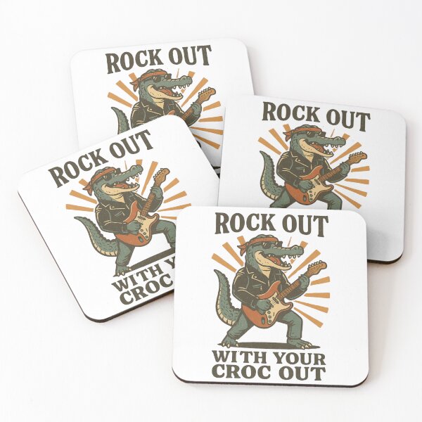 Item preview, Rock Out With Your Croc Out Funny Design designed and sold by LaughLab Apparel.