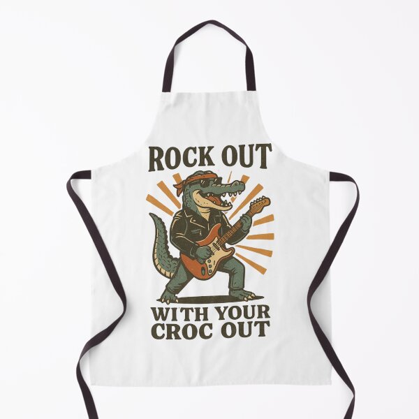 Item preview, Rock Out With Your Croc Out Funny Design designed and sold by LaughLab Apparel.