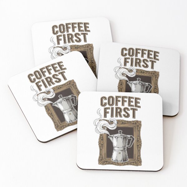 Item preview, Cafetera moka Coffee First con marco clásico designed and sold by nuel-art.